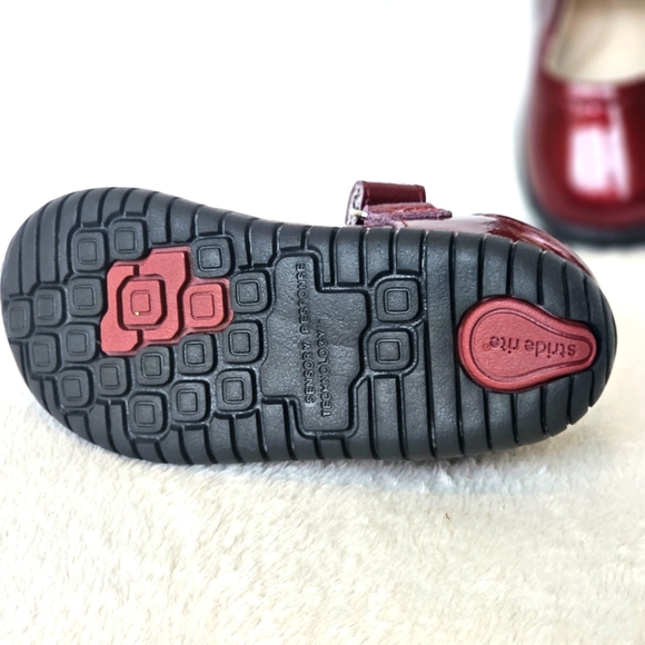 STRIDE RITE | Toddler Girl's Maya Mary Jane Flat, Metallic Burgundy - Picture 4 of 8